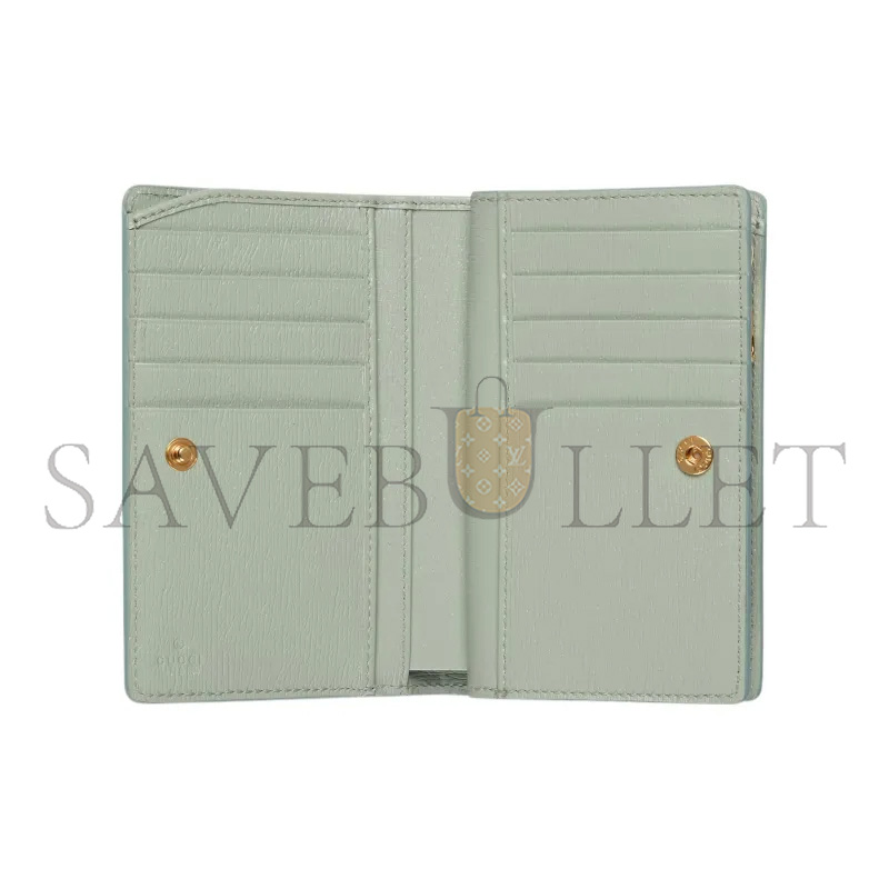 GUCCI CARD CASE WALLET WITH GUCCI SCRIPT 772640 (18.5*14*3cm)